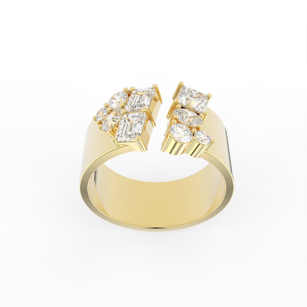 Sterling Silver Diamond Ring — TOP
