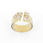 Sterling Silver Diamond Ring — TOP