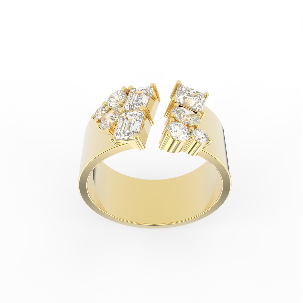 Sterling Silver Diamond Ring — TOP