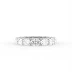 18K Full Eternity Oval Diamond Ring — TOP