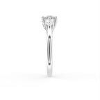 18K Trilogy Diamond Ring — SIDE