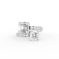 18K Bespoke Cushion Diamond Ring — TOP