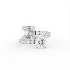 18K Bespoke Cushion Diamond Ring — TOP