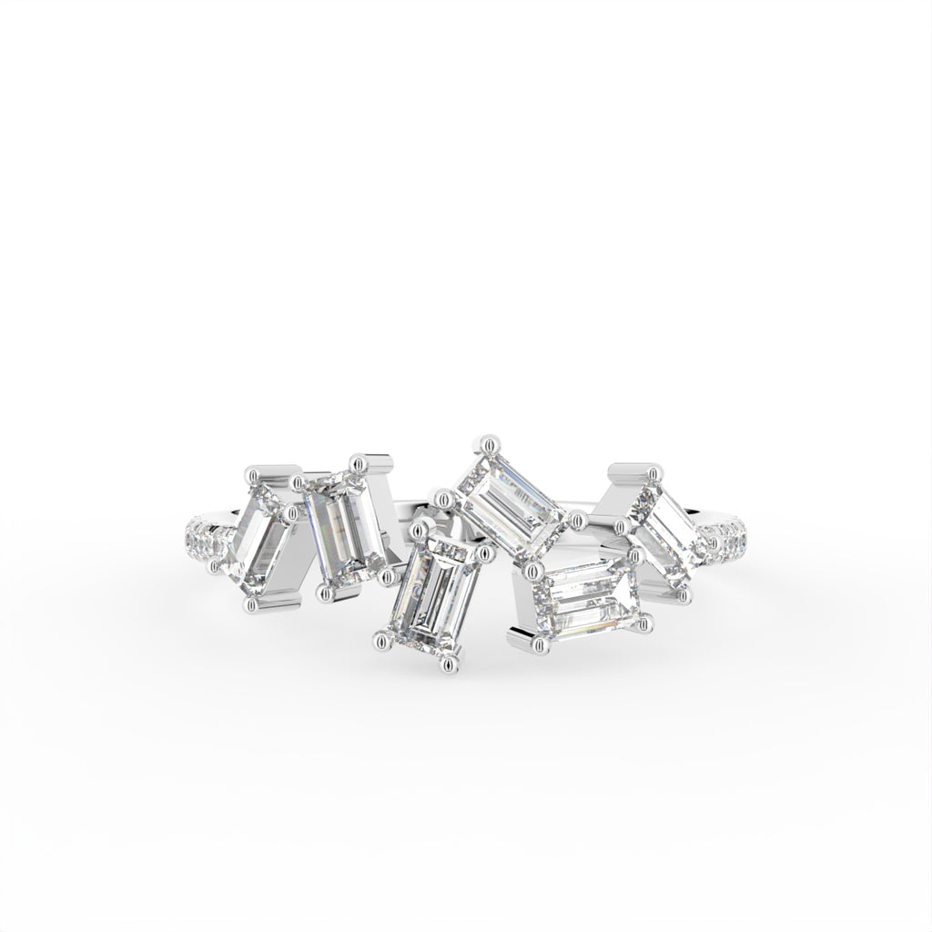 18K Baguette Diamond Ring — TOP