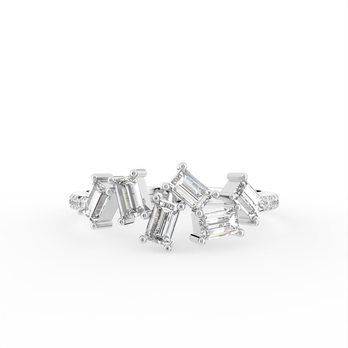18K Baguette Diamond Ring — TOP