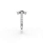 14K Yellow Gold Bespoke Baguette Diamond Ring — SIDE