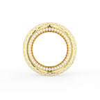 Sterling Silver Diamond Ring — FRONT/BACK