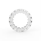18K Full Eternity Round Diamond Ring — FRONT