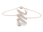 18K Alphabet Diamond Bracelet — TOP