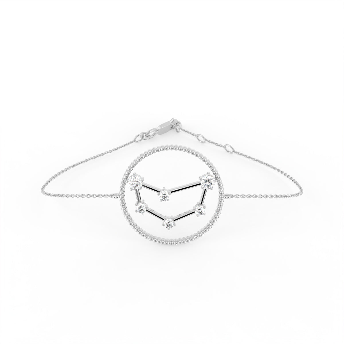 18K Capricorn Constellation Diamond Bracelet — TOP