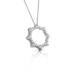 18K Sun Diamond Pendant — RIGHT