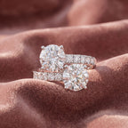 18K Bespoke Round Brilliant Diamond Ring — AI cloth, in-house