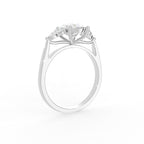 vimg:FJ6837|vimg:FJ6778|18K White Gold Solitaire Oval Diamond Engagement Ring — 3D VIEW