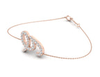 18K Alphabet Diamond Bracelet — 3D VIEW