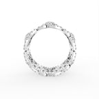18K Floral Pave Diamond Ring — FRONT