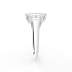 18K Trilogy Diamond Engagement Ring — SIDE