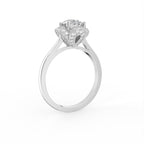 18K Halo Diamond Ring — 3D VIEW