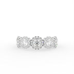 18K Eternity Round Diamond Ring — TOP