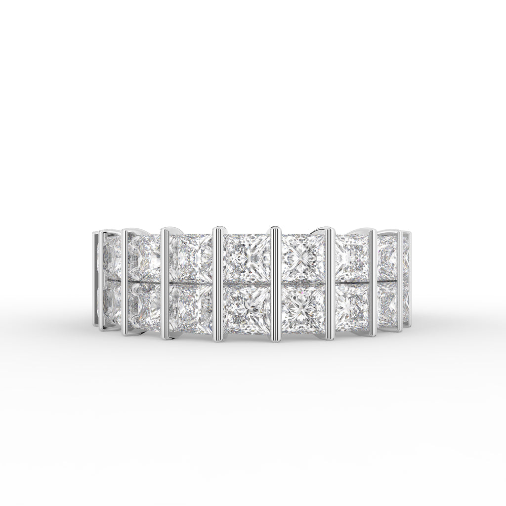 18K Princess Diamond Eternity Band — TOP