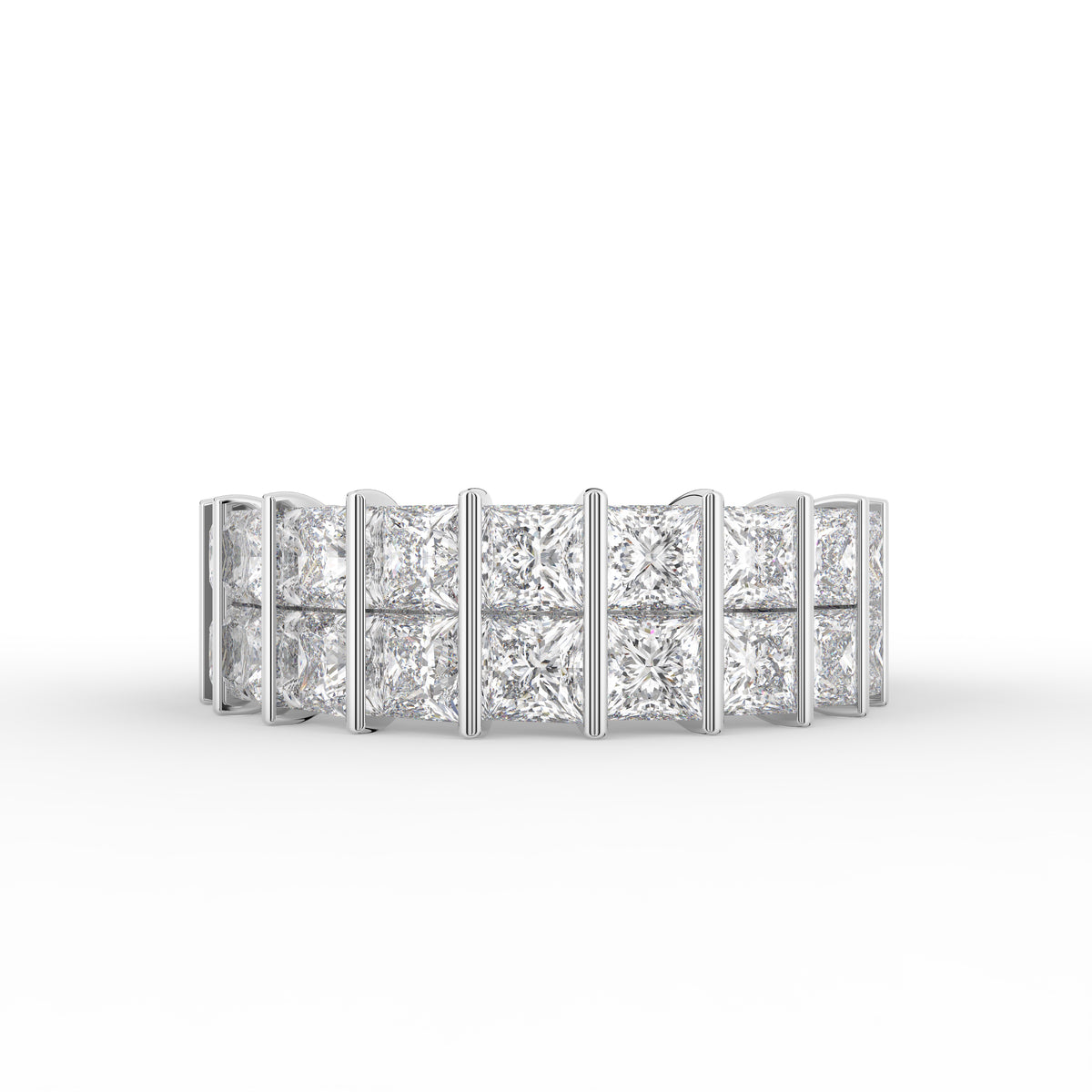 18K Princess Diamond Eternity Band — TOP