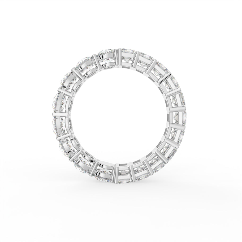 Sterling Silver Diamond Ring — FRONT/BACK