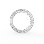 Sterling Silver Diamond Ring — FRONT/BACK
