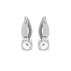 18K Diamond Drop Earrings — BACK
