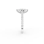 18K Solitaire Marquise Diamond Ring — SIDE