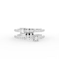 18K Baguette Pave Diamond Ring — TOP