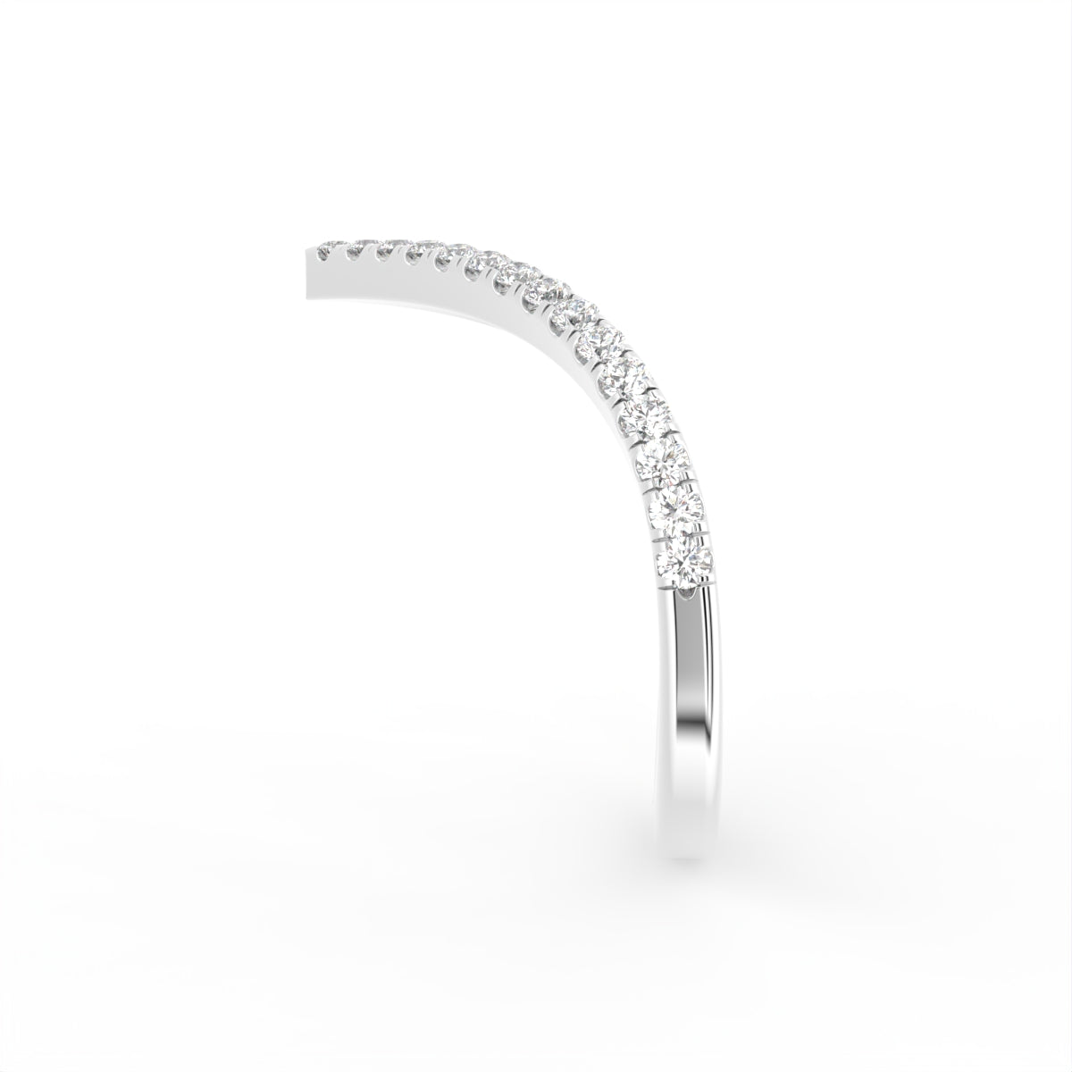 18K Bespoke Diamond Ring — SIDE