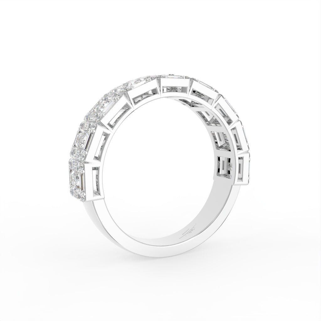18K Eternity Baguette Diamond Ring — 3D VIEW
