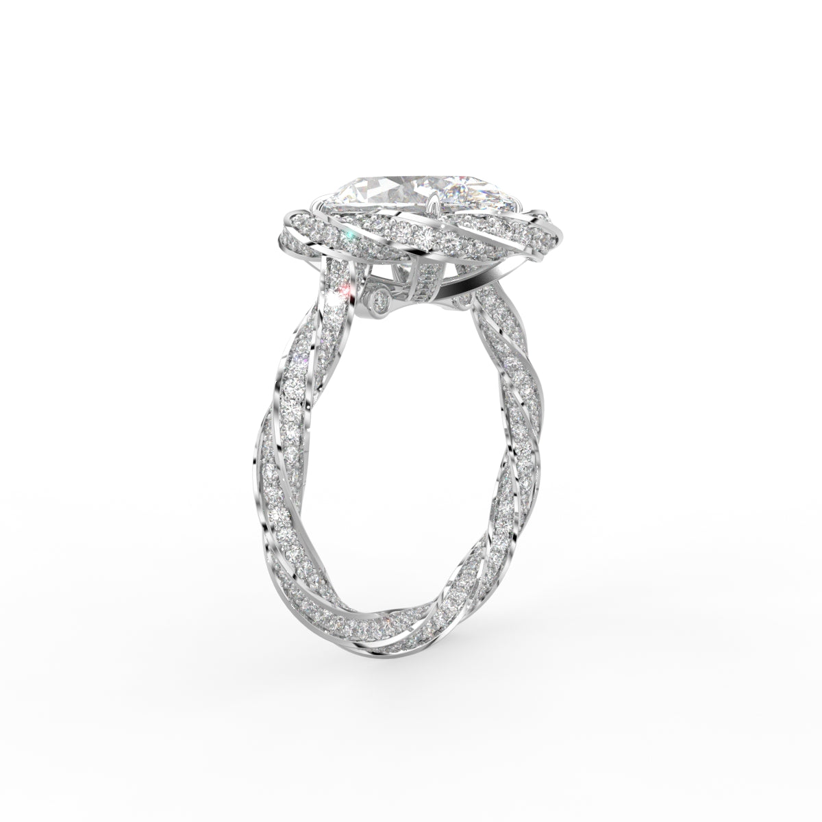vimg:FJ6529|vimg:FJ6585|18K Solitaire Oval Diamond Ring — 3D VIEW
