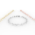 vimg:FJ5800|vimg:FJ5796|18K White Gold Emerald Diamond Bracelet — 3 COLOR