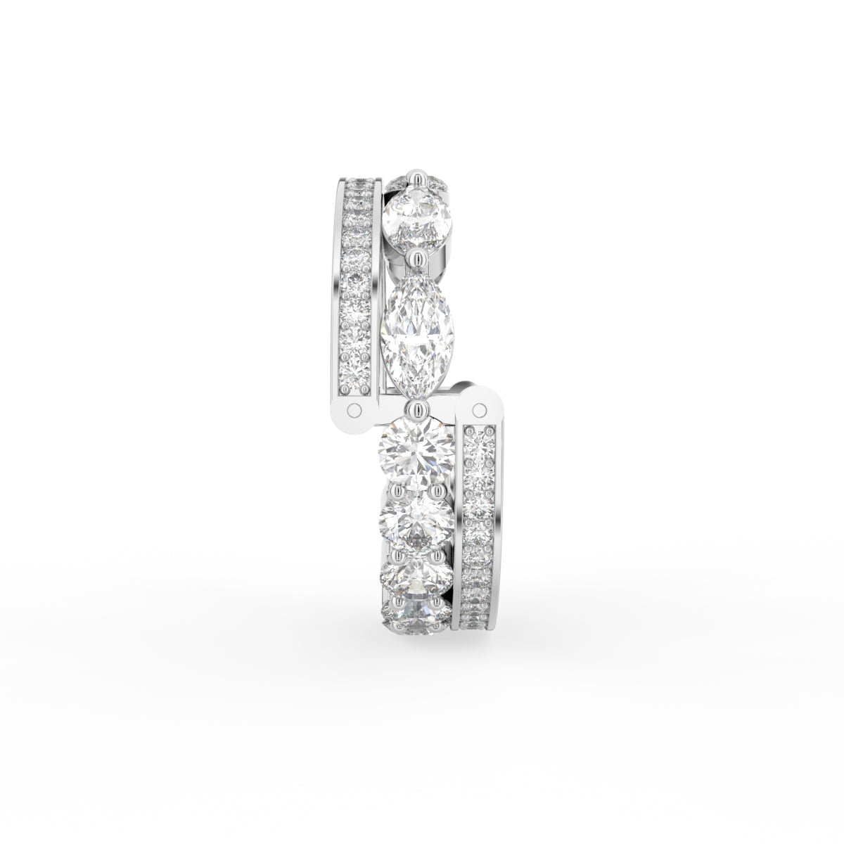 18K Bespoke Diamond Ring — SIDE