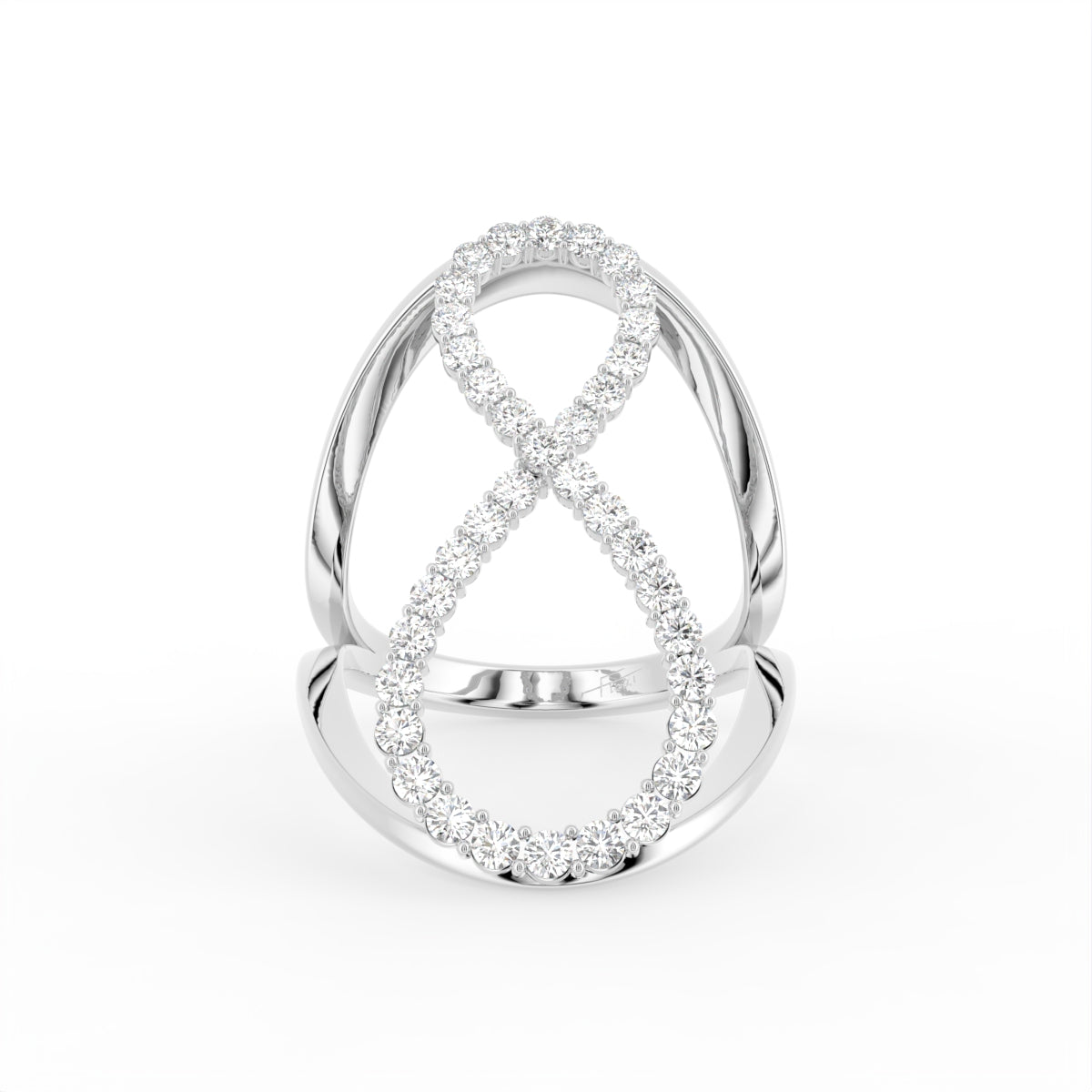 18K Bespoke Diamond Ring — TOP