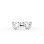 14K Yellow Gold Round Diamond Ring — TOP