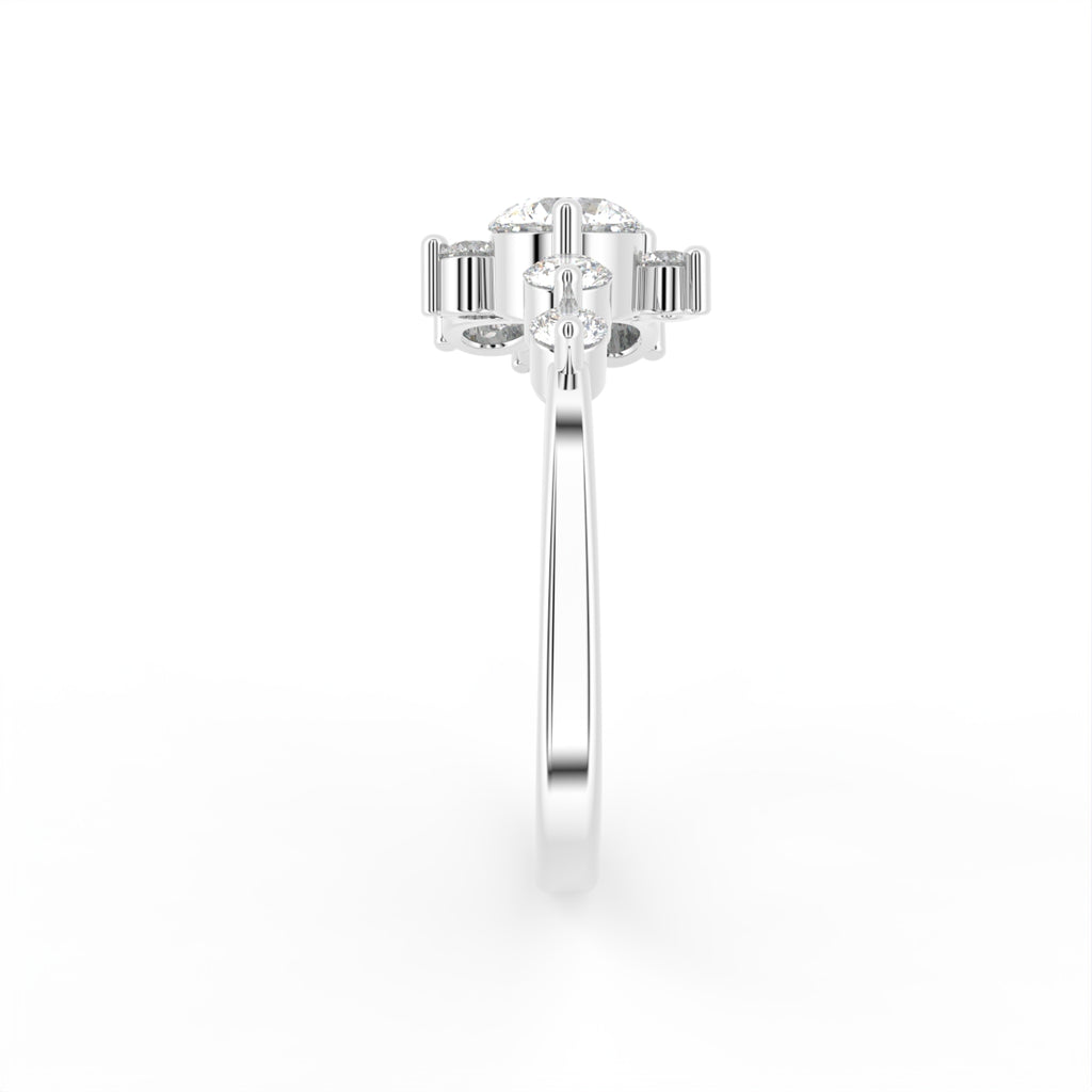 18K Bespoke Diamond Ring — SIDE