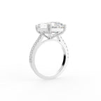 18K Solitaire Radiant Diamond Ring — 3D VIEW