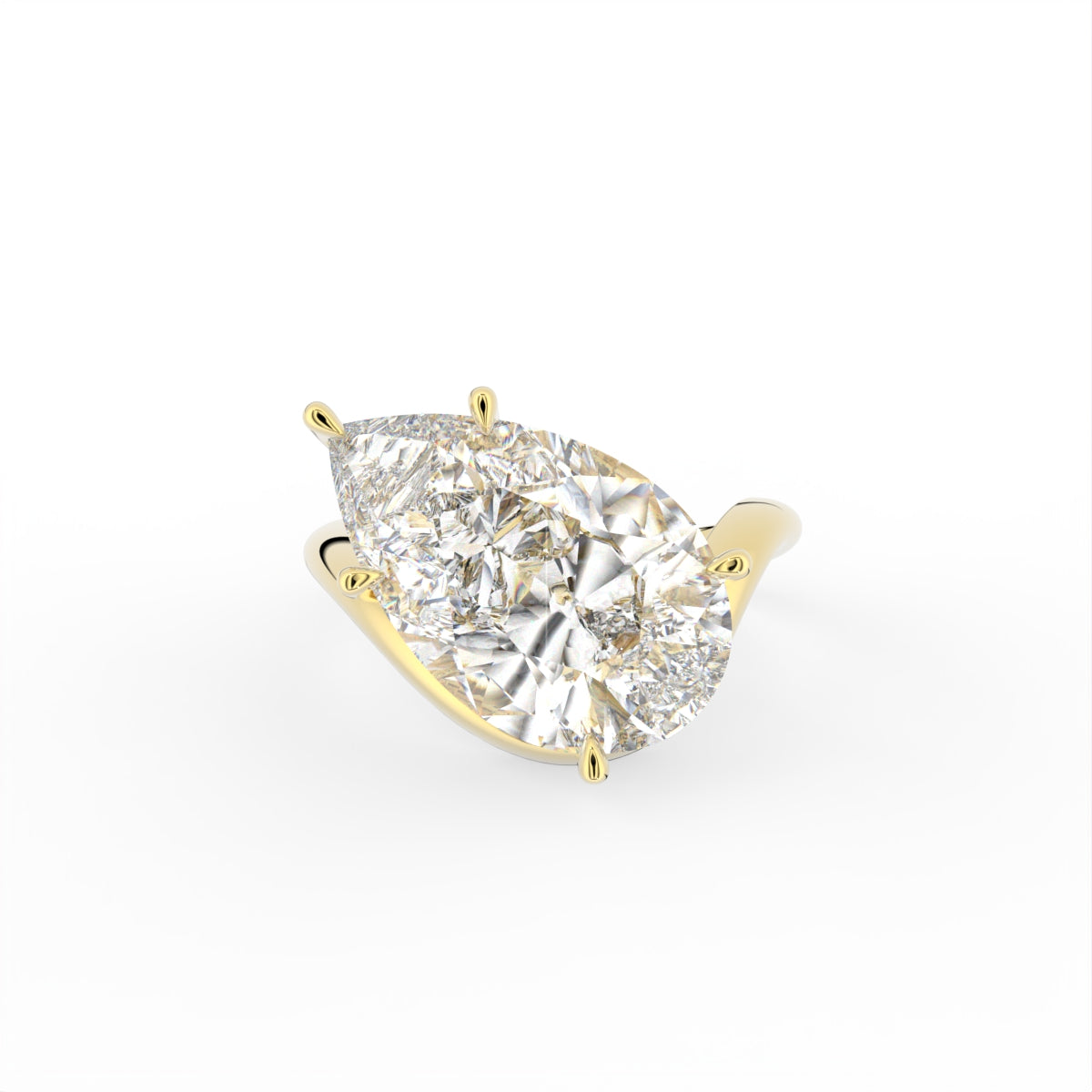 Sterling Silver Diamond Ring — TOP