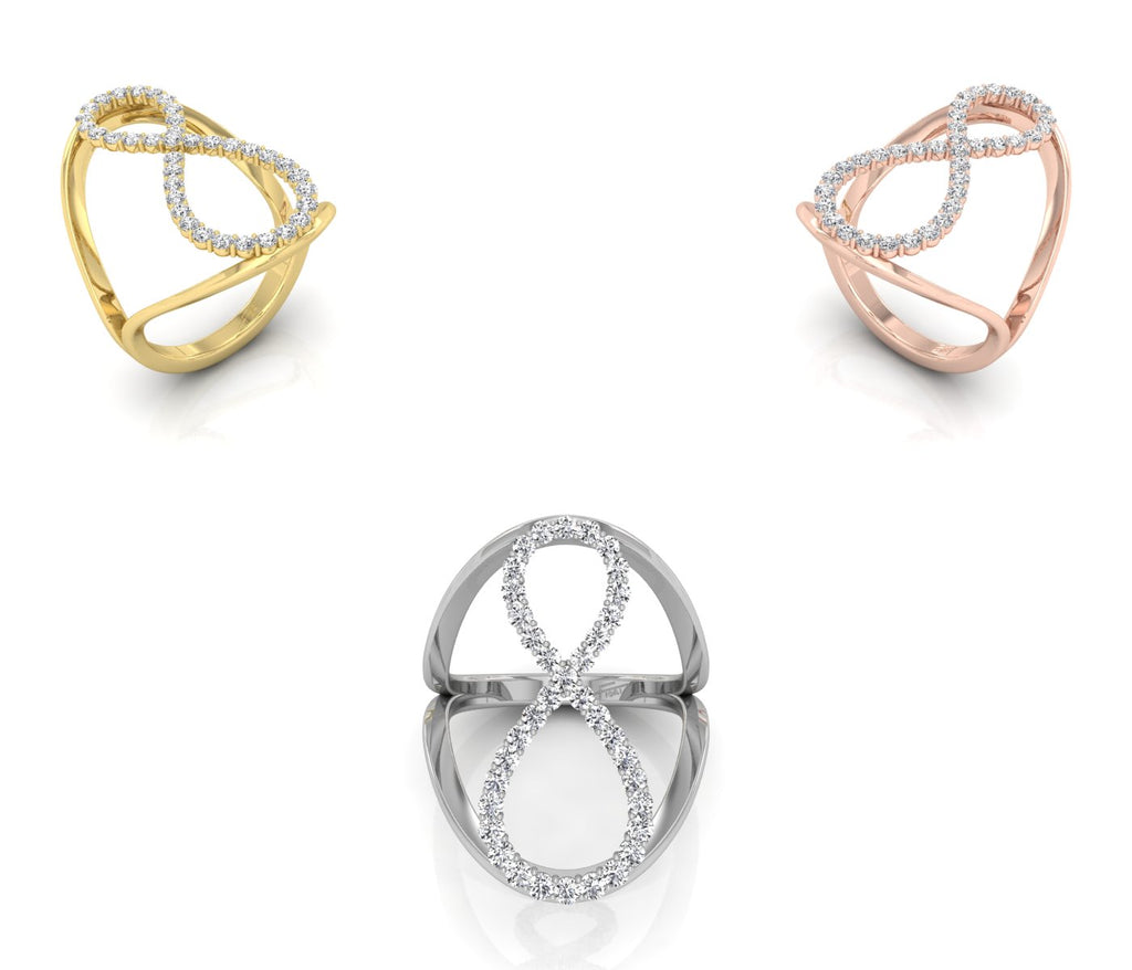18K Bespoke Diamond Ring — 3 COLOR