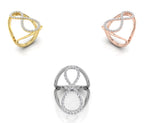 18K Bespoke Diamond Ring — 3 COLOR