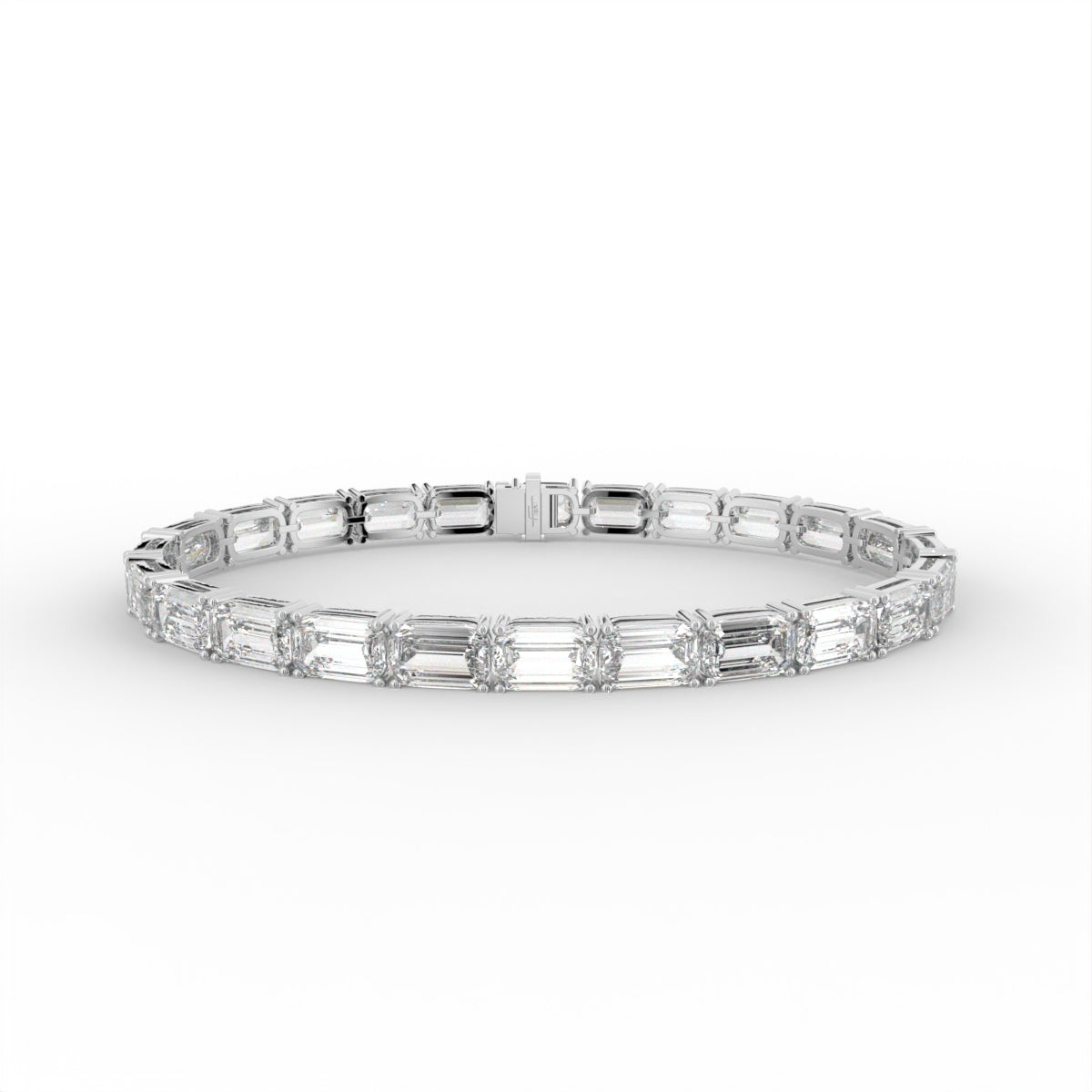 vimg:FJ6865|vimg:FJ6767|18K White Gold Ashoka Diamond Bracelet — TOP