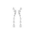 18K Pear Diamond Drop Earrings — TOP