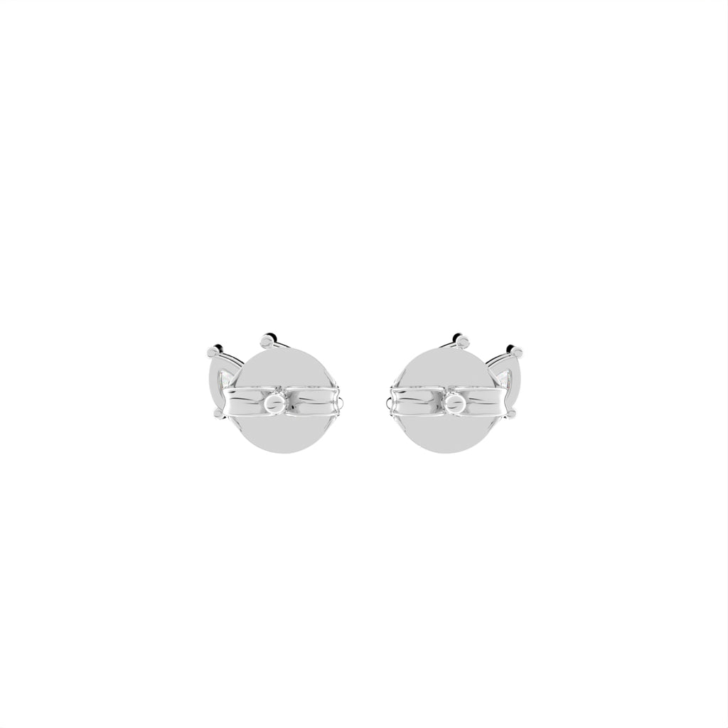 vimg:FJ4721|vimg:FJ6634|14K White Gold Pear Diamond Stud Earrings — BACK