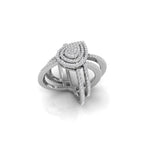 18K Bespoke Multi-Band Diamond Ring — 3D VIEW