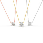 vimg:FJ6005|vimg:FJ6021|18K Yellow Gold Flower Solitaire Diamond Pendant — 3 COLOR