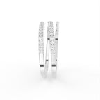 18K Bespoke Round Diamond Band Ring — SIDE