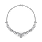 18K Pear Diamond Necklace — TOP