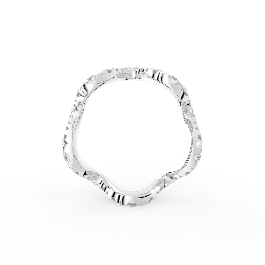 14K Yellow Gold Round Diamond Ring — FRONT
