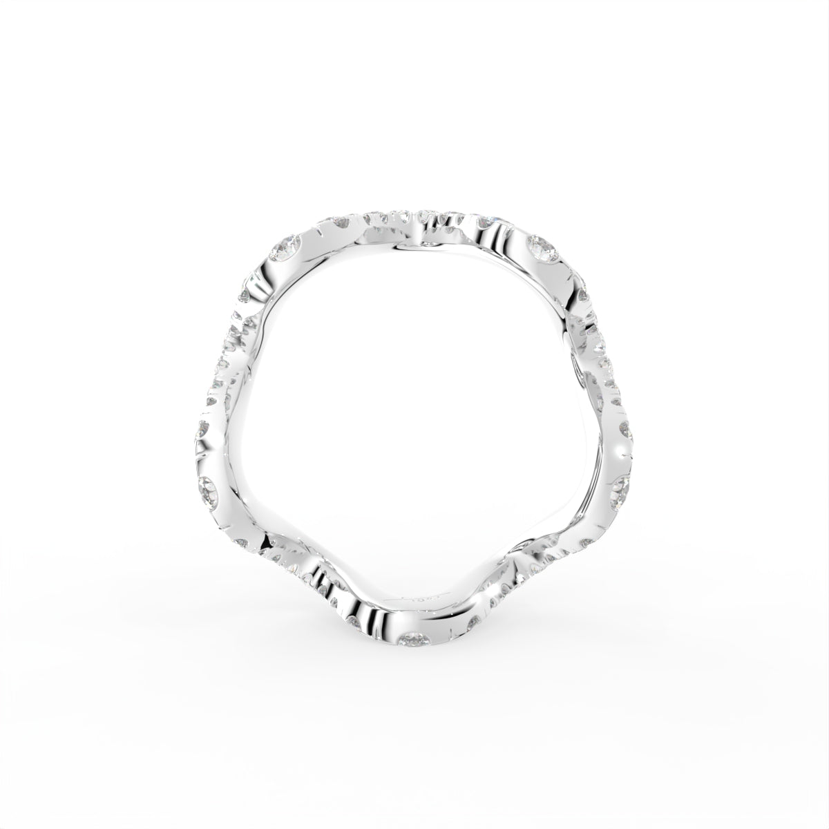 14K Yellow Gold Round Diamond Ring — FRONT